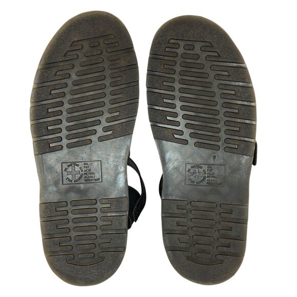 Dr Martens Vegan Gryphon Slingback Sandals Black Men's Size 10 / Womens 11 - Picture 5 of 7